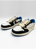 Кроссовки NIKE Air Jordan 1 Retro Low Fragment Design X Travis Scott