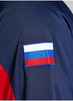 Спортивный костюм Россия мужской| RUSTEAM | С начесом | Белый, синий, красный | Олимпийка без капюшона | Брюки прямого кроя с лампасами