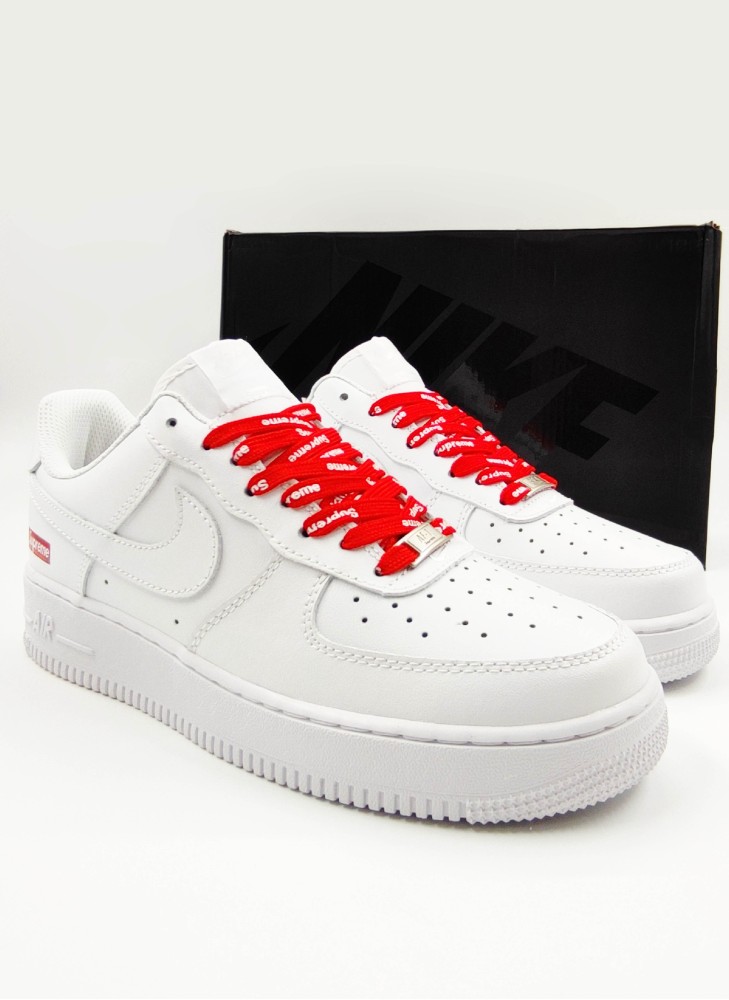 Кроссовки NIKE AIR FORCE 1 Low Supreme - Mini Box Logo White