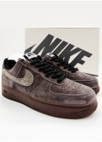 Кроссовки NIKE AIR FORCE 1 Low Grey Suede Premium