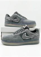 Кроссовки NIKE AIR FORCE 1 Low Wear Low Panel Shoes GS Grey