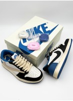 Кроссовки NIKE Air Jordan 1 Retro Low Fragment Design X Travis Scott