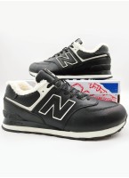 Кроссовки NEW BALANCE 574 Утепленные Black and White